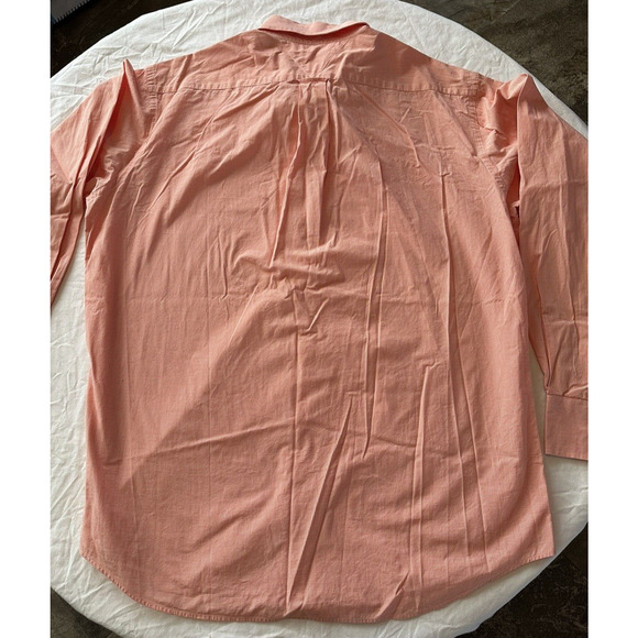 Tommy Hilfiger TLC Lifetime Collar, Button Up Shirt, Small Check, Red/Peach - Picture 13 of 13